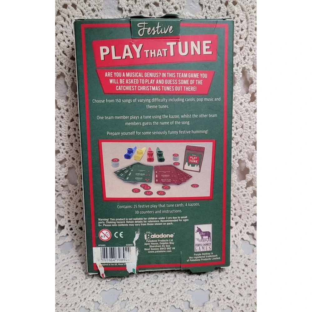 Play That Tune Kazoos Toy Christmas Novelty Game For All Ages - 4 Players
